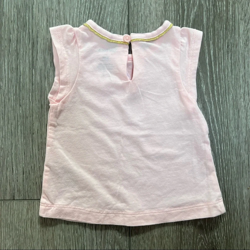 CARTERS SHORT SLEEVE T SHIRT PINK 3MO